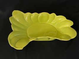 Claire Lerner California Pottery CL-214 Chartruse Ceramic Bowl 16&quot; - $40.00
