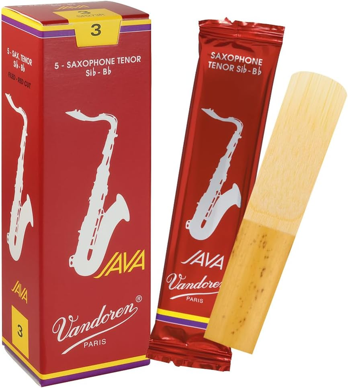 SR273R Tenor Sax JAVA Red Reeds Strength 3; Box of 5