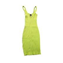 Hot Miami Styles small neon green sleeveless v neck knee length dress - £8.84 GBP