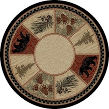 Mayberry Rug AD3793 8RD 7 ft. 10 in. x 7 ft. 10 in. Round American Destination C - £218.62 GBP
