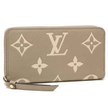 Louis Vuitton Long Wallet Zippy Monogram Implant Round Zipper Beige Ladi... - £2,296.56 GBP
