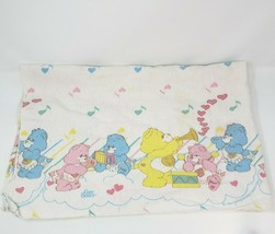 Vintage 1984 Care Bears American Greetings Baby Receiving Blanket 28&quot; X 34&quot; - £29.86 GBP