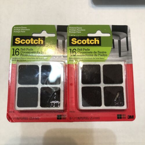 2X Scotch Felt Pads for Furniture Protect Floor 16 Fort Pad Chair Leg Feet - $7.69