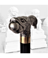 Cane Foo Dog Ancient Chinese Imperial Guardian Lions Walking Stick Shishi LARP - $38.61