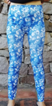 Blue Skull Leggings for Women Full High Waist Tight Footless Gothic Smal... - £11.92 GBP