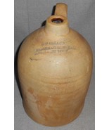 Antique 1 1/2 Gallon ADVERTISING STONEWARE JUG Marchand General Store CA... - $244.39 CAD
