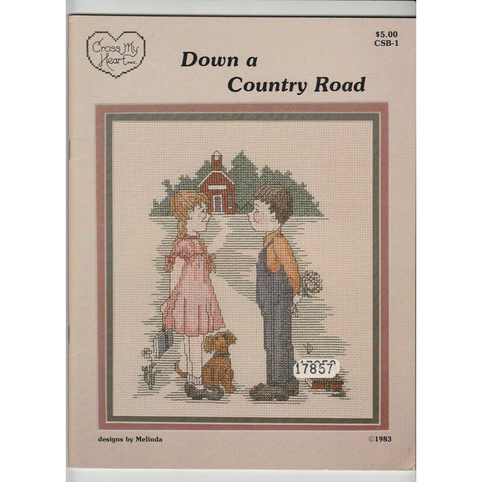 Primary image for Down a Country Road Cross Stitch Pattern Booklet by Melinda Girl Boy School