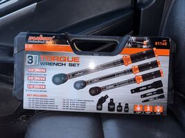 Horusdy 3 Pcs Torque Wrench Set With 7 Pcs Extensions, Drive Adapters, J... - $58.20