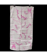 Zermat Silky Satin Pink Ribbon Hope Strength Cure Inspirational Rectangl... - £8.59 GBP
