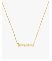 Kate Spade Best Mom Pendant Gold-Plated &amp; Cubic Zirconia Necklace NWT - £39.56 GBP