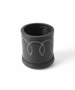 Dice Cup Shaker Genuine Leather Dice Roller For Poker Farkle liars with ... - $30.87