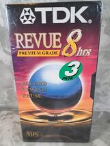 TDK T-160 New Factory Sealed 3-Pack Premium Grade Blank VHS Video Tapes - $9.45