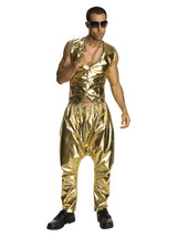 Rubie&#39;s Mc Hammer Lame Pants, Gold, One Size - £54.20 GBP