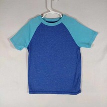 Boys Cat And Jack T Shirt, Size 6/7, Gently Used, Light And Dark Blue - £3.58 GBP