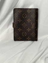 Louis Vuitton Monogram Brown Leather Agenda Cover Pm - $141.08