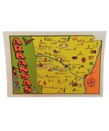 Vtg Arkansas Map Unused Water Window Decal Lindgren - Turner Co L15 - $16.04 CAD