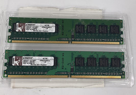 1GB 2x512MB PC2-5300 Kingston DDR2-667 KVR667D2N5/512 Samsung Ram Memory Kit - $5.93