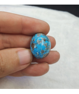 Cabochon turquoise persane 100 % véritable forme ovale 65 cts - $729.67 MXN