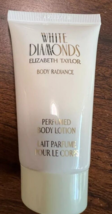 Elizabeth Taylor White Diamonds Perfumed Body Lotion Soften Skin 1.7oz 5... - $14.36