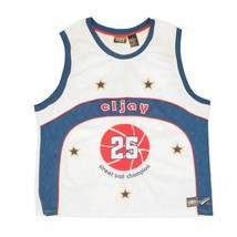 Eljay Throwback Classics Street Ball Champion White Blue Red Jersey Size XL - $24.75