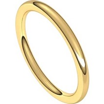 Authenticity Guarantee 
18k or 14k Yellow Gold 2 MM Full Round Comfort F... - £304.85 GBP+