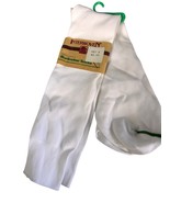 NOS Vintage Interwoven 100% Nylon Mens Crew Socks Size 10-13 White Lycra... - $371.20 MXN