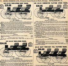 1969 Handy Wagons 1901 Repro Advertisement Sears Transportation DWU16H - $35.24 CAD