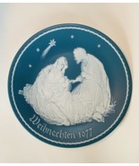 Vintage Mettlach Villeroy&amp; Boch Teal Weihnachten 1977 Christmas Plate #1818 - $23.03