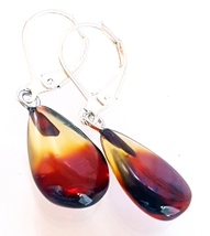 Natural Baltic Amber Earrings - Certified Baltic Amber - £42.00 GBP