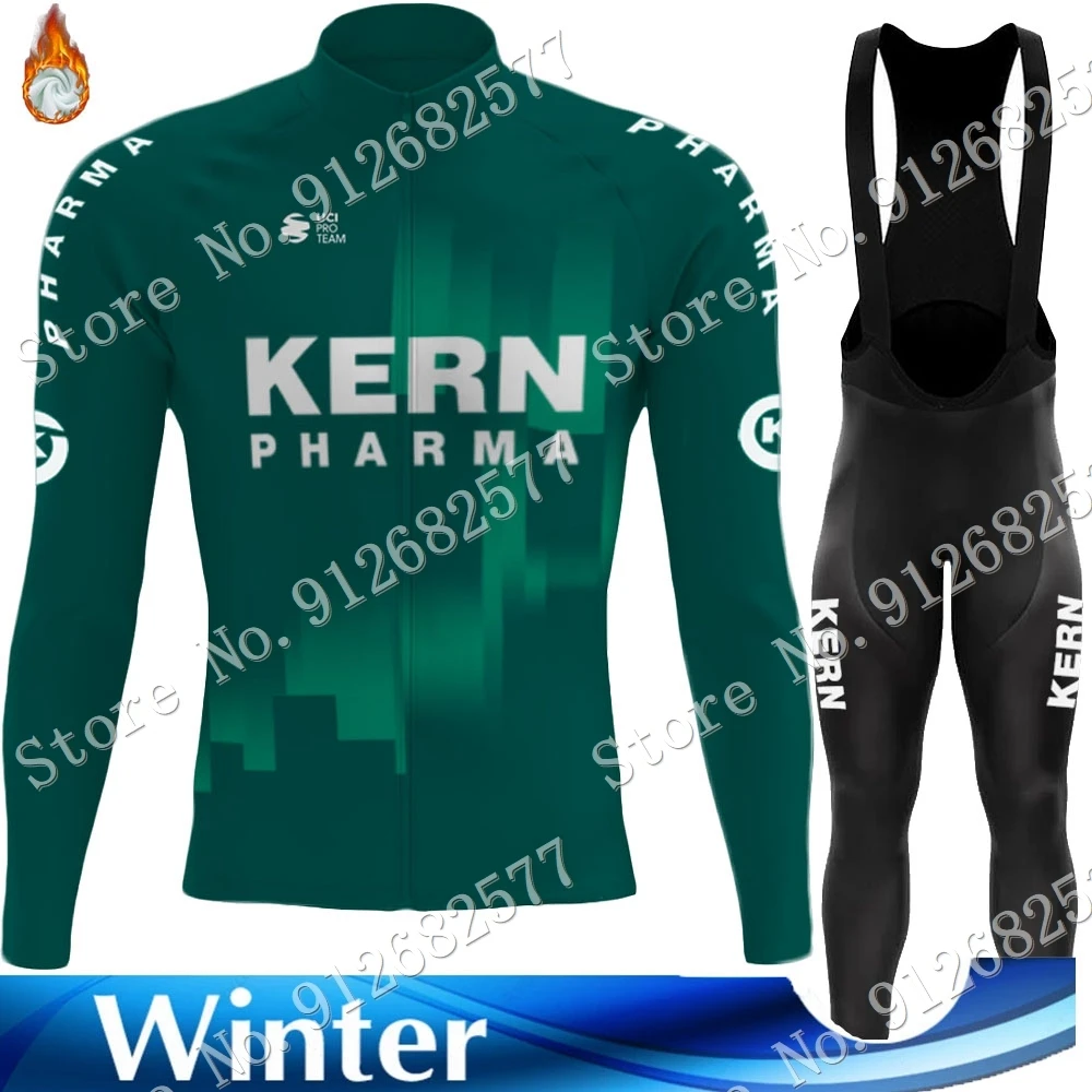 Sporting Team Kern-Pharma 2022 Cycling  Set Winter Green Clothing Suit L... - £29.50 GBP