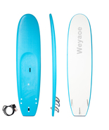 Weyaoe 100, 8&#39;2&quot; Foam Surfboard with Leash and 3 Fins - £125.14 GBP