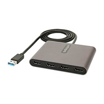 StarTech.com USB 3.0 to 4x HDMI Adapter - External Video &amp; Graphics Card - USB T - £115.91 GBP