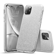 Daisy Light Thin Slim TPU Glitter Case Cover for iPhone 12/12 Pro 6.1″ SILVER - £4.63 GBP