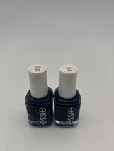 Lot of 2-Essie Nail Polish 1673 Infinity Cool Dark Navy Blue Shimmer Nai... - $13.85