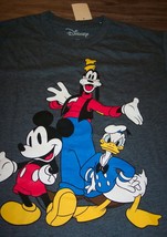 Walt Disney Mickey Mouse Goofy Donald Duck T-Shirt Large New w/ Tag - £15.53 GBP