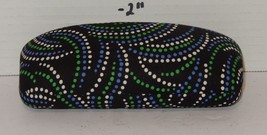 Vera Bradley Kiev Swirls Sunglass Eyeglass Case black white blue green - $24.70