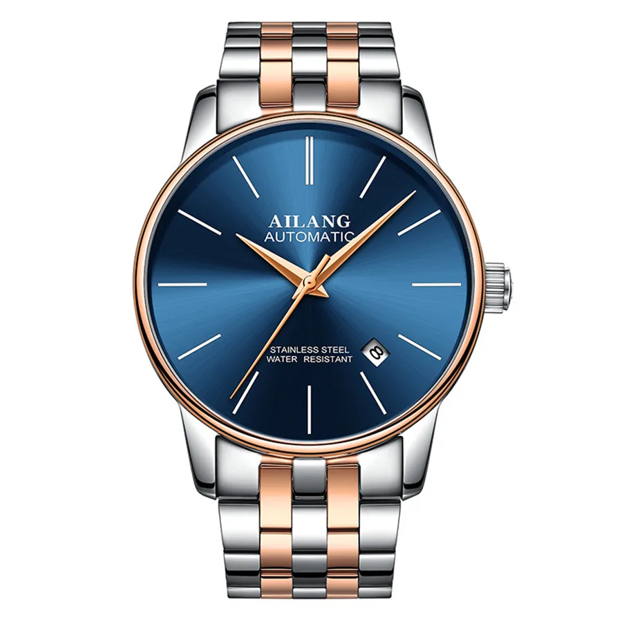 Watch AILANG  Ultra-thin dial Fashion Simple   Men&#39;s Mechanical  Wrist Watch Lea - £78.59 GBP