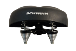 Vintage Black Schwinn Bike Bicycle Cruiser Seat Model Viscount U2348 - £118.35 GBP