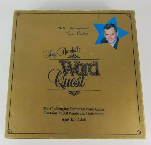 Primary image for Tony Randalls Word Quest Board Game 1984 Word Quest USA