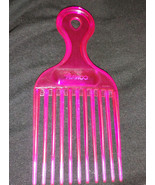 Conair Purple Pink Hair Pick Hard Clear Acrylic Comb Texture Plastic Lif... - $202.00 MXN