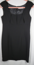 Jones Studio Women&#39;s Black Zip Back Sheath Dress, Fully Lined, Size 10 - £8.64 GBP