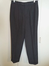 Banana Republic Men&#39;s Charcoal PLEATED/CUFFED Dress PANTS-32Rx29-BARELY Worn - £7.44 GBP