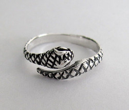 925 Sterling Silver Snake ring / toe ring adjustable - £46.97 GBP