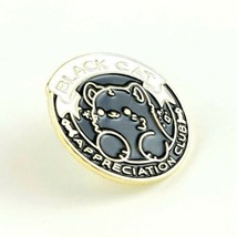 Black Cat Appreciation Enamel Pin Jewelry image 2