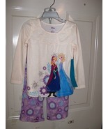 Disney Frozen Elsa &amp; Anna Purple 2PC Pajama Set Size 3 Girl&#39;s NEW - £18.03 GBP