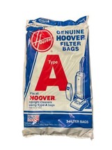 Genuine Hoover Type A Filter Vacuum Bags Fits Upright Cleaners New 3 Pk - $10.85