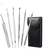  Professional Stainless Pimple Acne Blemish Removal Tools Set, Silver - $20.50 CAD