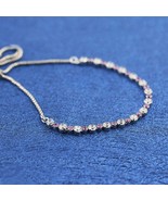 Mother&#39;s Day Release 925 Sterling Silver Pink &amp; Clear Sparkle Slider Bra... - $39.06 CAD