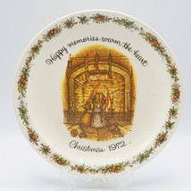 Holly Hobbie 1972 Christmas Plate Happy Memories Warm The Heart - $12.86