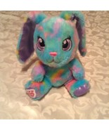 Build a bear bunny rabbit floppy ears mini rainbow multicolor 7 in - $14.15